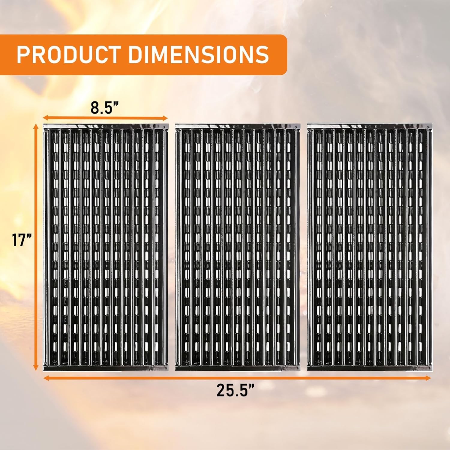 Hisencn Grill Grates for Charbroil For TRU-Infrared 3 Burner 