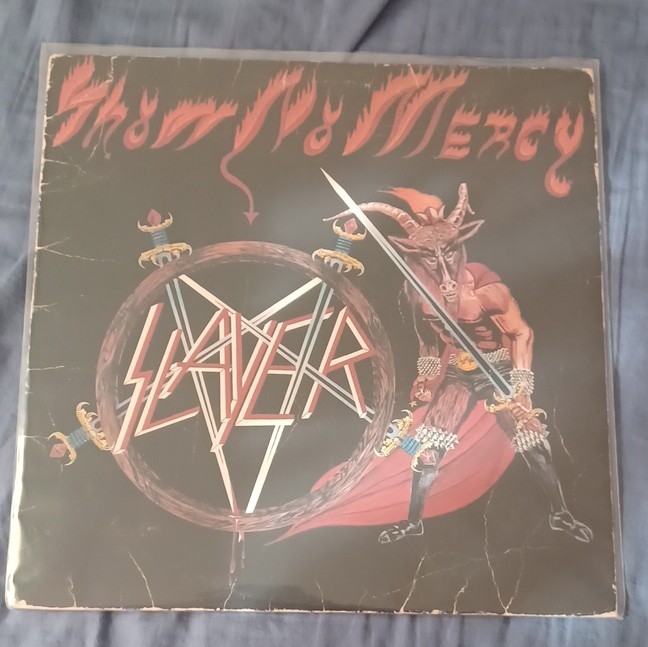 Show No Mercy, Slayer, 1983 Metal Vinyl LP by Metal Blade Records, MBR 1013