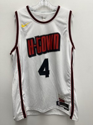 Nike Jalen Green #4 Rockets City Edition H-Town Jersey Size 56