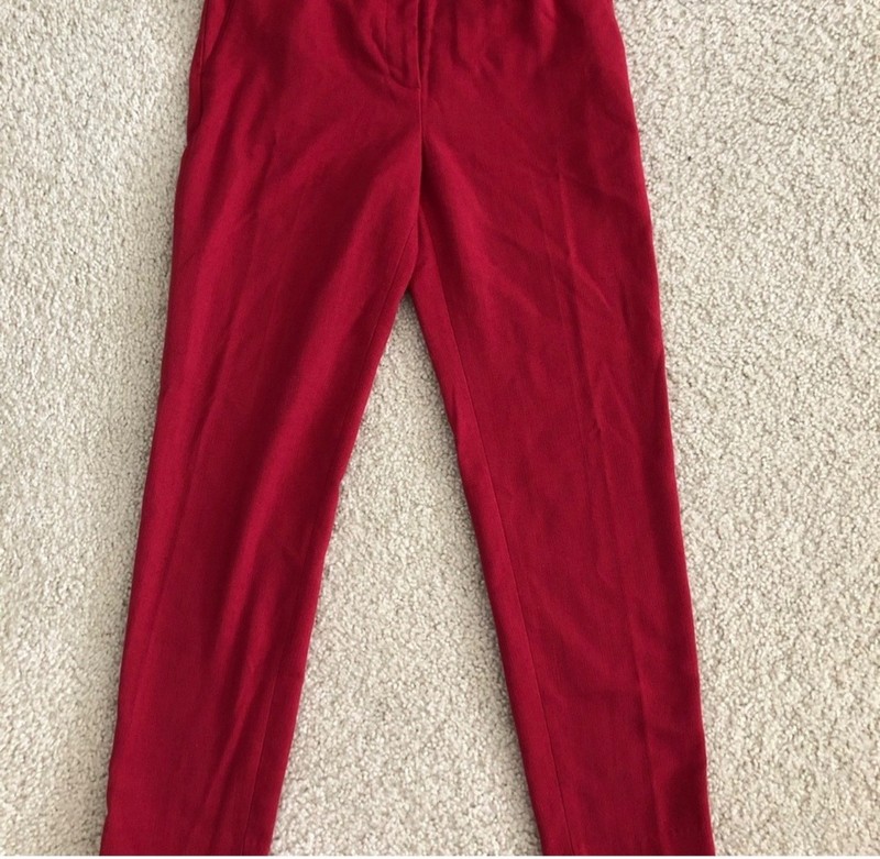 H&M Red Ankle Pants