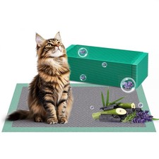 Cat Pads Refills for Litter Box, Lavender Scented 16.9"x11.4" Odor Control Ca...