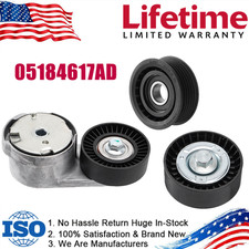 05184617AD Kit de tensor de correa de transmisión y polea loca para Chrysler Dodge Ram 1500