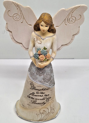 Elements 2012 Angel Holding Flowers ''Daughters are like Flowers'' by Pavilion 7in