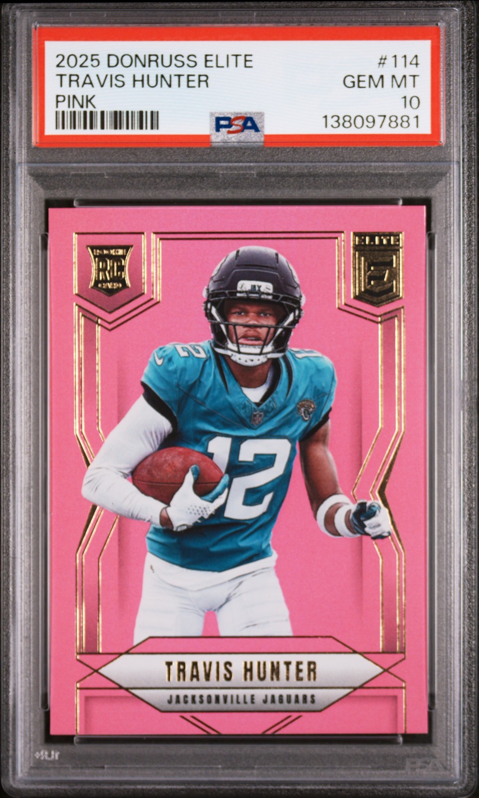 Travis Hunter Panini Donruss Elite #114 Pink