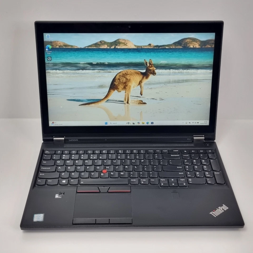 Lenovo ThinkPad P51 CAD Gaming Laptop, i7-7820HQ 32GB RAM 512GB SSD Quadro M2200 - Image 2 of 4