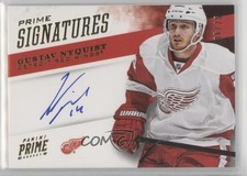 2012-13 Panini Prime Prime Signatures Gold 6/25 Gustav Nyquist #25 Auto 0c3