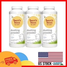 Burts Bees Baby Dusting Powder - 100 Natural, Hypoallergenic, Pack of 3