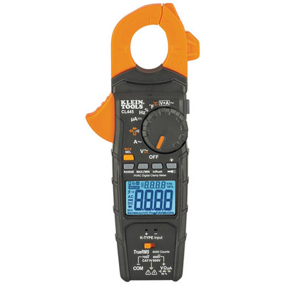 Klein Tools CL445 HVAC Clamp Meter, Auto-Ranging TRMS, NCVT, Measures Voltage, C