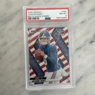 2025 PANINI MOSAIC RED & WHITE STRIPE #362 JAXSON DART ROOKIE RC PSA 8 GIANTS