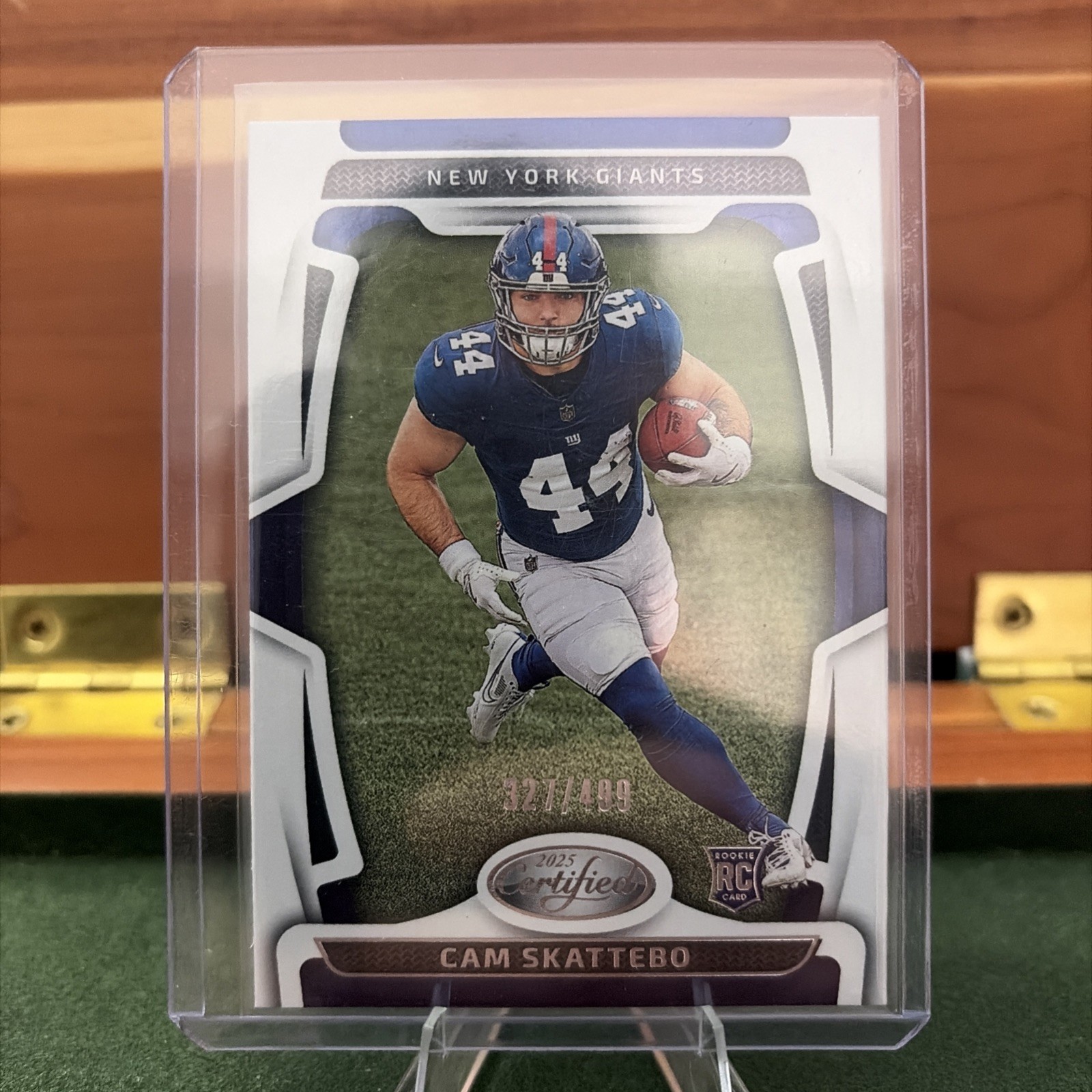 2025 Panini Certified Cam Skattebo 327/499  Giants RC #105