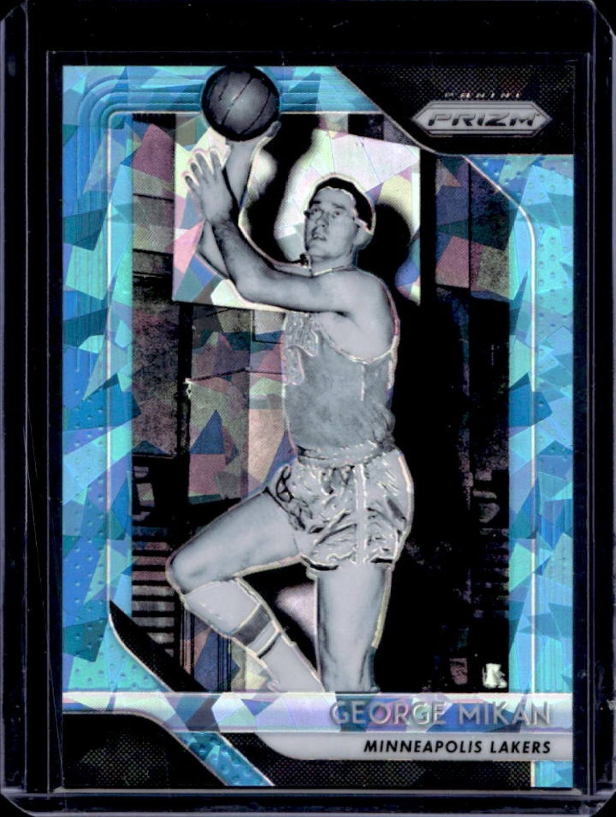 2018-19 Prizm George Mikan Prizms Blue Ice #2/99