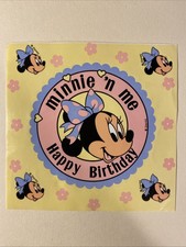 Vintage Minnie Mouse Sticker Sheet Scrapbook Planner Craft Stickers