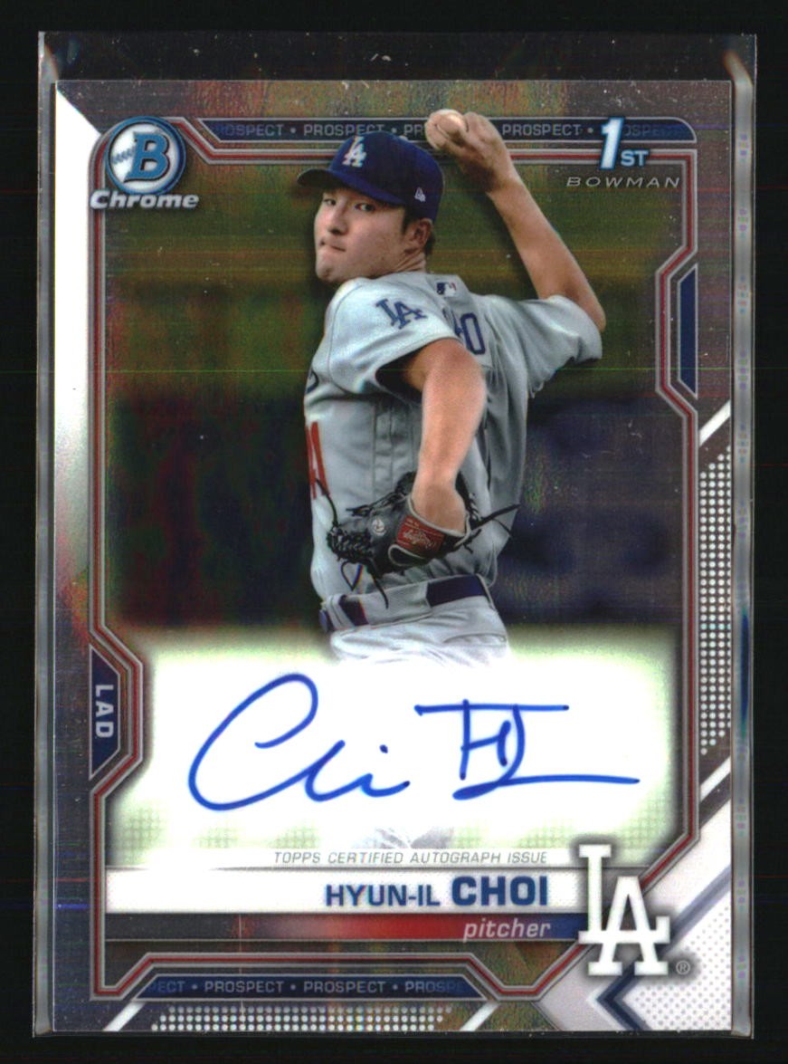 2021 Bowman #CPA-HC Hyun-il Choi Chrome Prospect Autographs