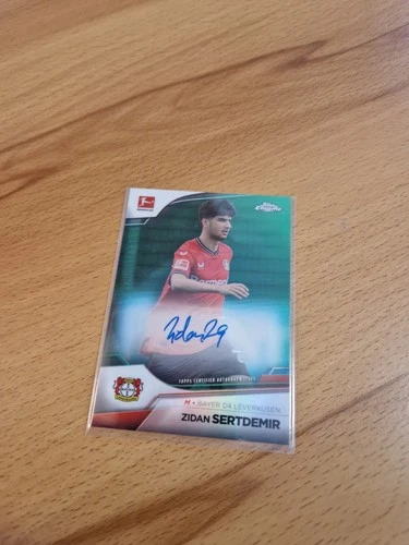 Topps Bundesliga Chrome 2021 22 Autograph Auto Zidan Sertdemir rookie Green /99