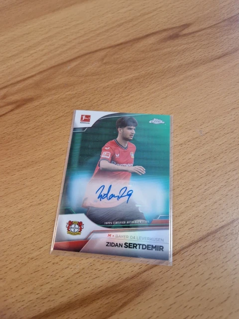 Topps Bundesliga Chrome 2021 22 Autograph Auto Zidan Sertdemir rookie Green /99