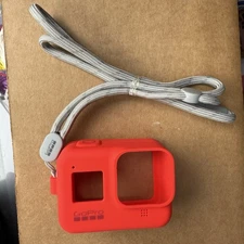 GoPro Red Silicone Sleeve and Adjustable Lanyard Kit for GoPro HERO8