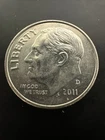 2011 D Roosevelt Dime Circulated, AU+