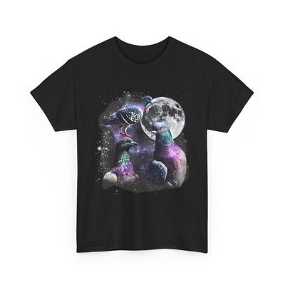 Funny Three Pigeon Moon Shirt, 3 Pigeon Women Men Funny T-Shirt