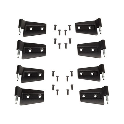 Rugged Ridge 11202.32 8PC Black Door Hinge Kit for 07-18 Jeep Wrangler JK 4DR