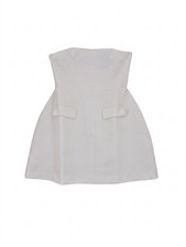 Odd Muse White Strapless Mini Dress with Pockets - New with Tags, Tall, Size L