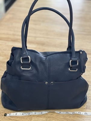 #ad #ad Tignanello Leather Shoulder Bag Navy Blue Clean Nice Condition $25.00