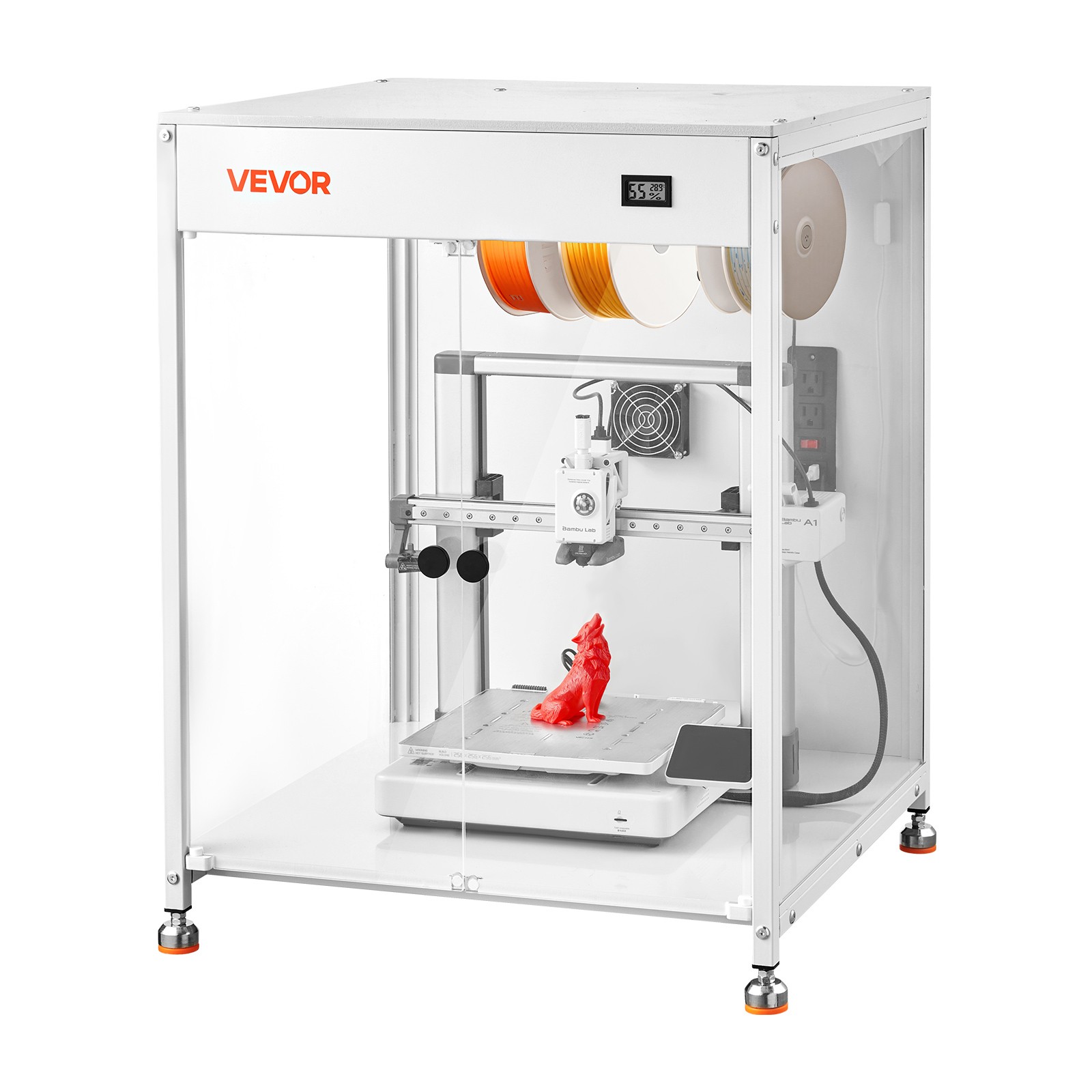 Housse imprimante 3D ventilée VEVOR anti warping et odeurs pour Ender et Neptune 70x75x80 cm