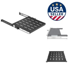 Efficiently Designed 1U Sliding Rack Shelf, 19