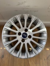 GENUINE FORD FIESTA MK7 TITANIUM 16"  15 SPOKE ALLOY WHEEL SILVER 2013 - 2017