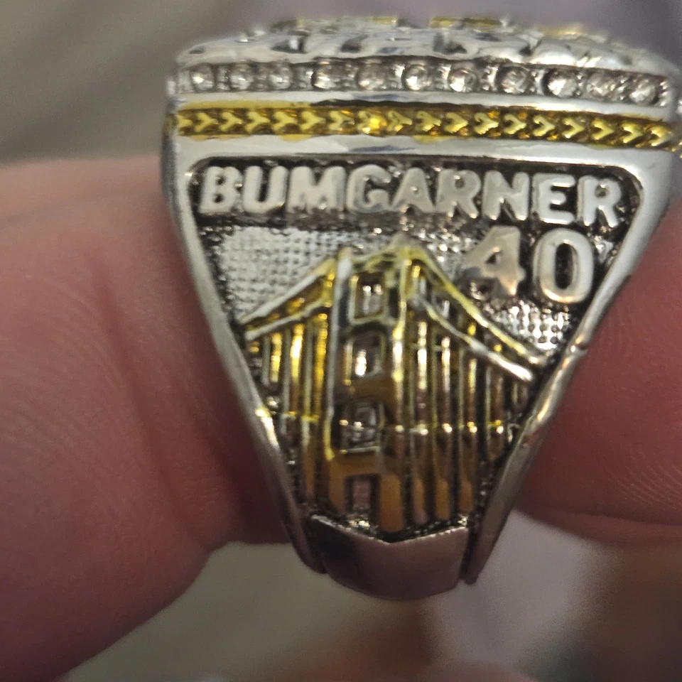 2014 San Francisco Giants World Series Champion Replica Ring Madison Bumgarner - Image 2 of 3