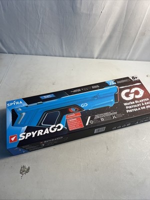 SPYRA Electric Water Blaster, Lightweight Outdoor Squirt Toy Game, SpyraGO, Blue