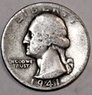 1941-D Washington Quarter - Fine - #0524EA