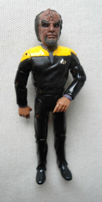 5'' STAR TREK Einzelstück Playmates Custom-Figur WORF in DUTY Outfit