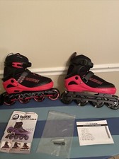 PAPAISON ADULT INLINE SKATES LARGE MEN5-7.5 RED With socks