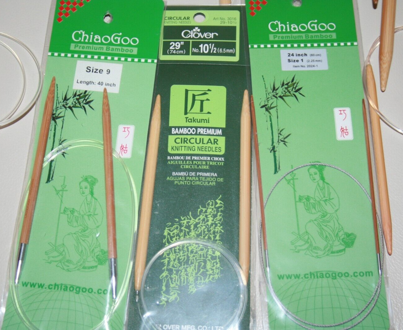 ChiaoGoo 9 Bamboo Circular Knitting Needles