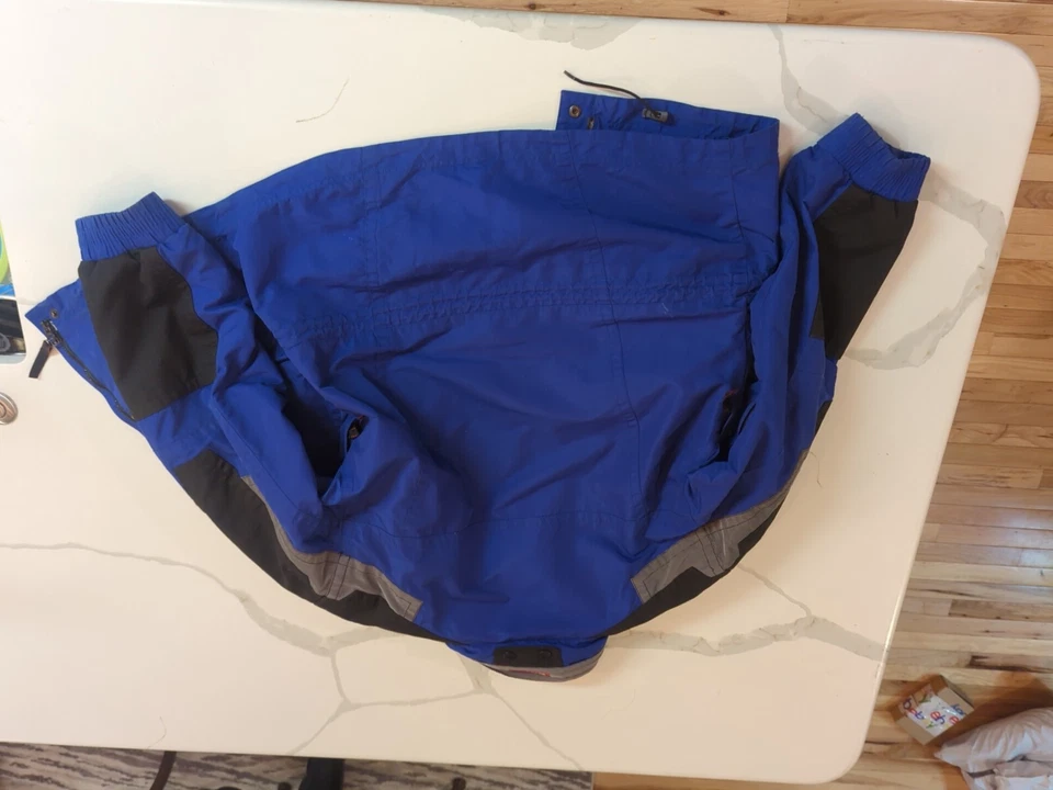 Vintage Marker Jacket Mens Small Blue Black Gray - Image 3 of 4