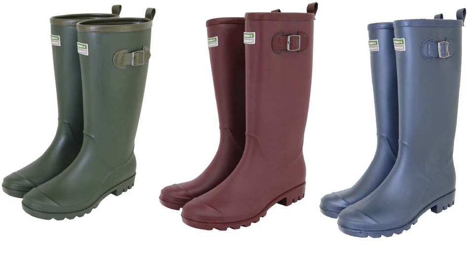 Town & Country Wellington Boots Lightweight PVC Fully Lined Unisex UK Size 4-12 - Image 2 of 4