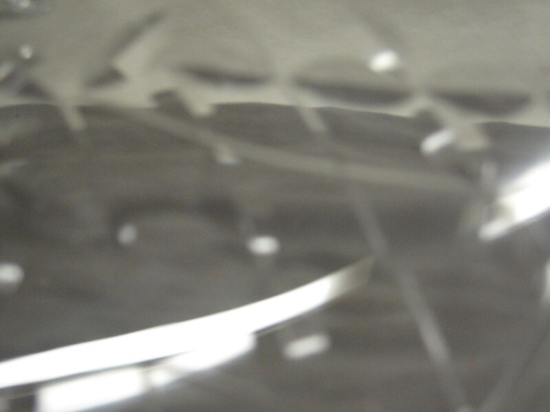 Beautiful Large Clear Glass Bowl Diamond Design 12 3/4