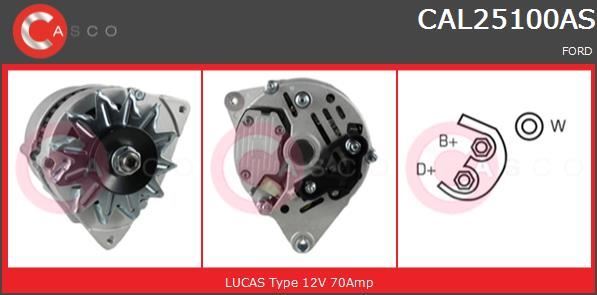 Alternateur pour Ford Fiesta III avec composants durables de haute précision
