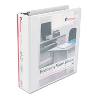 Universal Economy Round Ring View Binder 2 Capacity White 6/pack 20982pk on sale Universal Economy Round Ring View Binder 2 Capacity White 6/pack 20982pk on sale