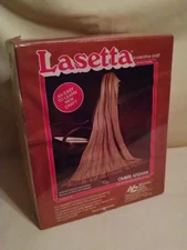 AFGHAN CRAFT KIT LASETTA OMBRE EARTHTONE NOS NEW 1980 NATIONAL YARN CRAFTS USA.