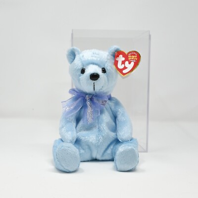 March Ty Beanie Birthday The Beanie Babies Collection Light Blue