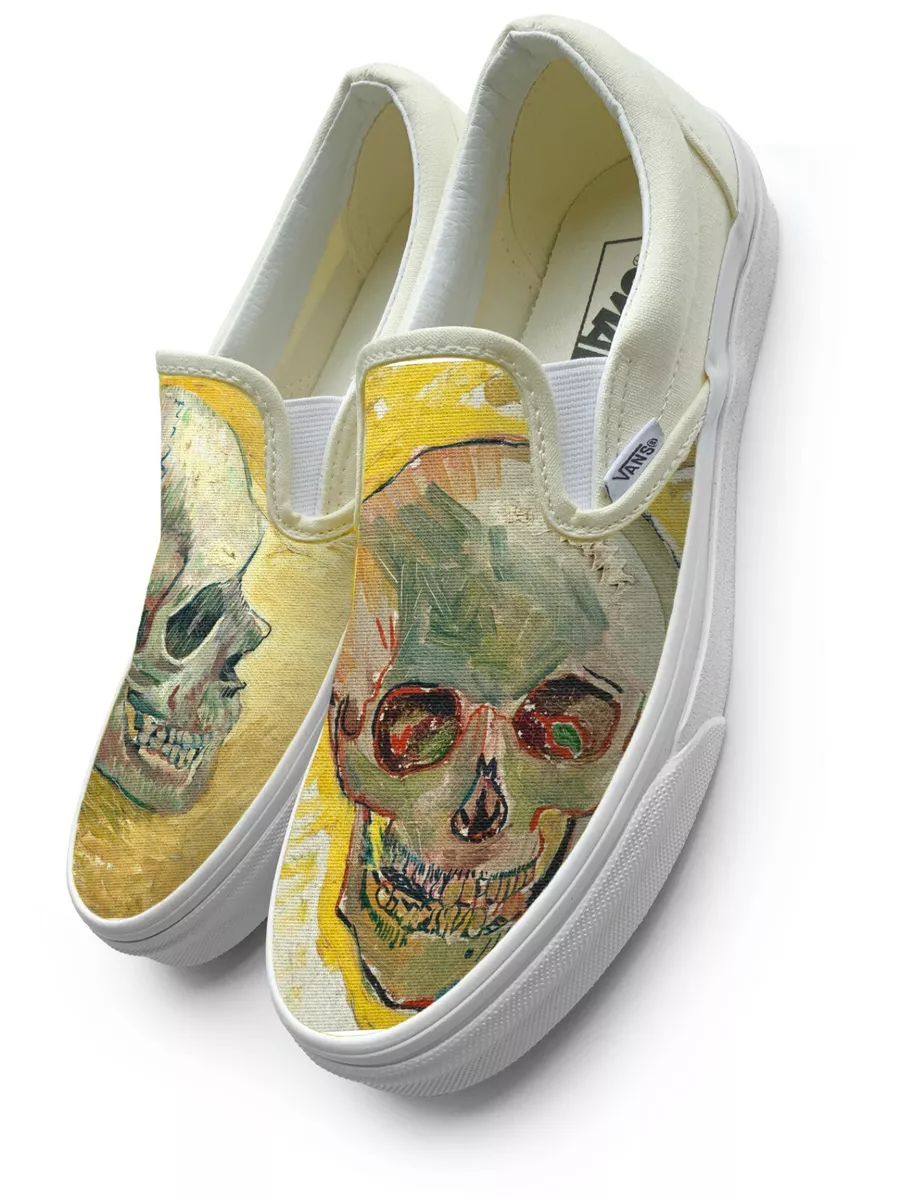 Van Gogh Skulls Slip on Vans Brand Shoes eBay