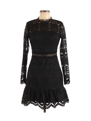 Two Sisters The Label Size 8 AU Black Lace Cocktail Holiday Dress Gorgeous!  | eBay