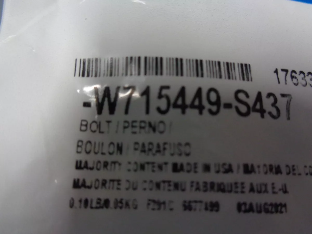 Genuine Ford Bolt -W715449-S437 - PRICE IS FOR ONE BOLT | eBay
