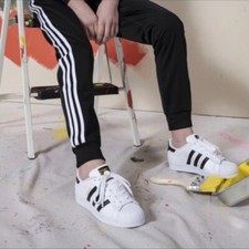 NWT adidas sst track pants -Big kid size M