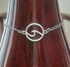 Ocean Wave Charm Stainless Steel Anklet Ankle Chain Bracelet Women Foot