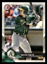 2018 Bowman #36 Dustin Fowler Rookie Oakland Athletics