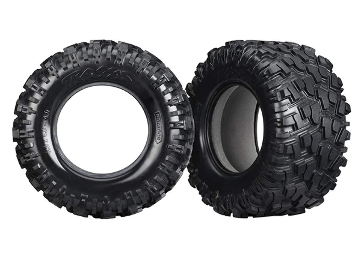 Traxxas 7770X Maxx AT Tires with Foam Inserts (8S-Rated), Sold As A Pair Vehicle