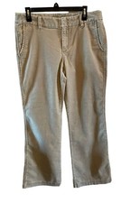 Eddie Bauer Vintage 90s Y2K Khaki Tan Wide Leg Cord Corduroys Size 10
