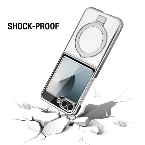 For Samsung Galaxy Z Flip 6/5 Slim Case Magnetic Hinge Protection Kickstand Ring - Picture 2 of 14